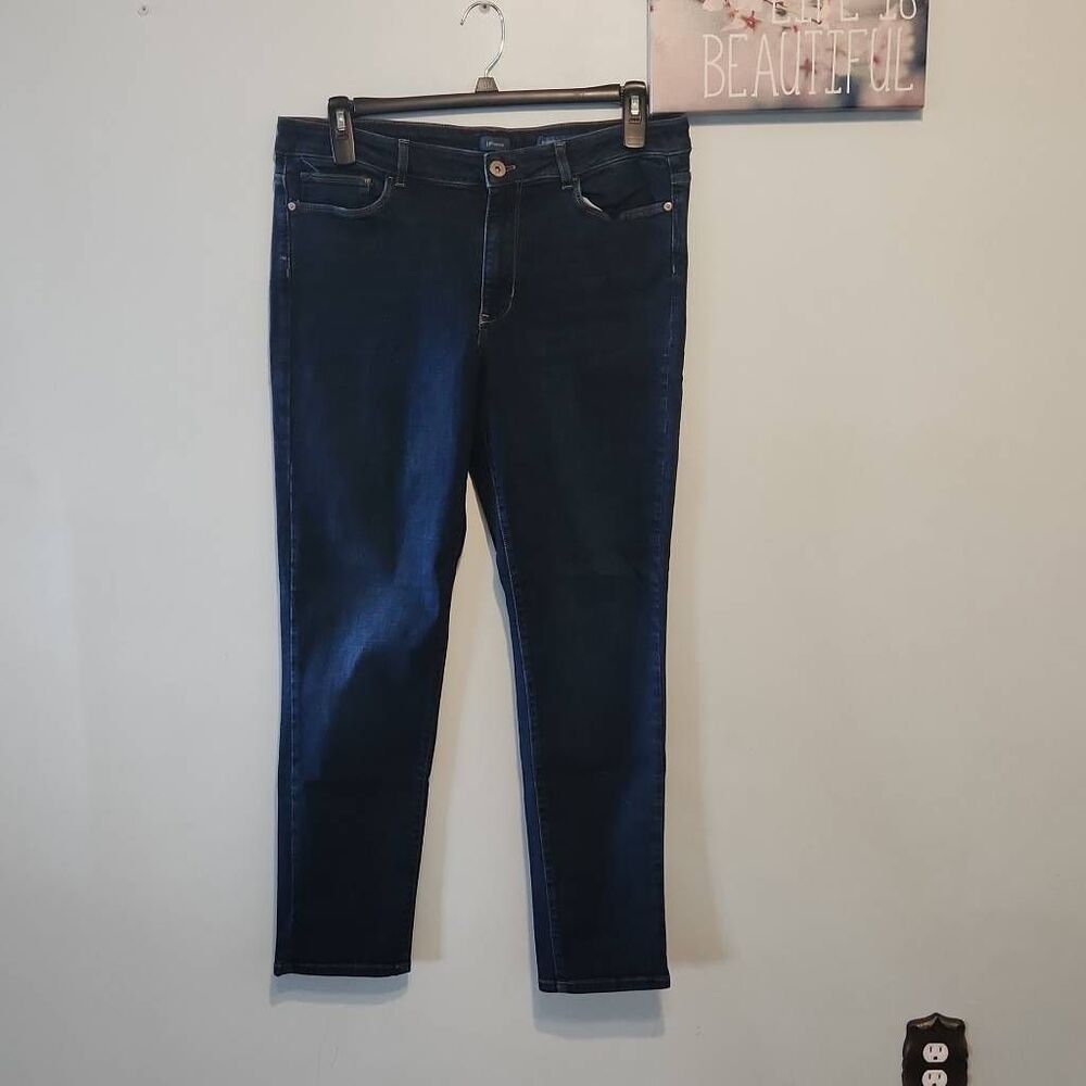 J. Jill size 14 Straight Leg Boyfriend Jeans Dark Wash